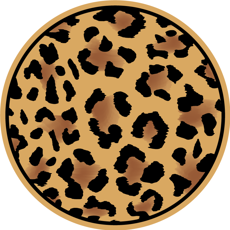 Vinyl Teppich Tiermuster wildes leopardenmuster - TenStickers