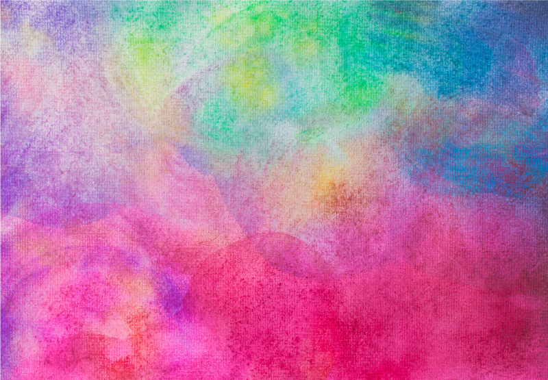 Vinyl Teppich Schlafzimmer bunter aquarelleffekt - TenStickers