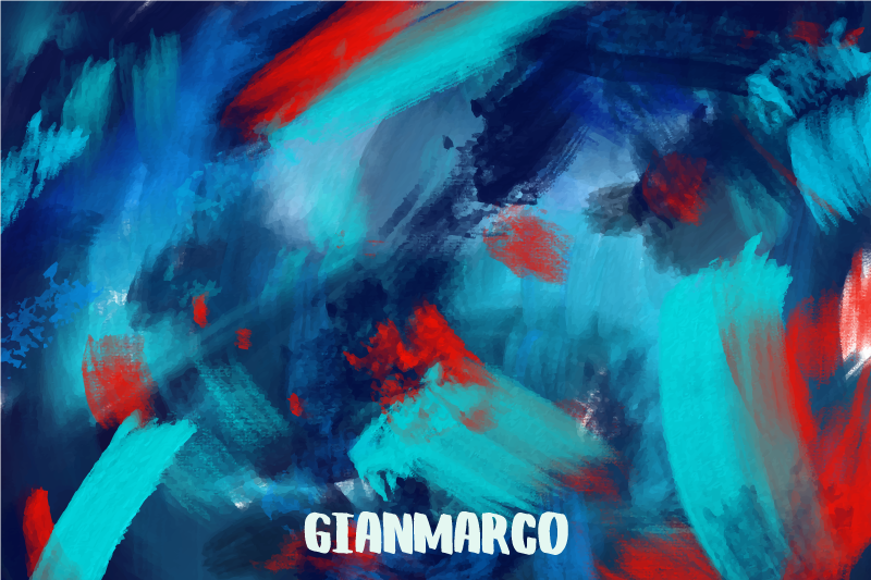 Vinyl teppich mit namen farbexplosion abstrakt - TenStickers