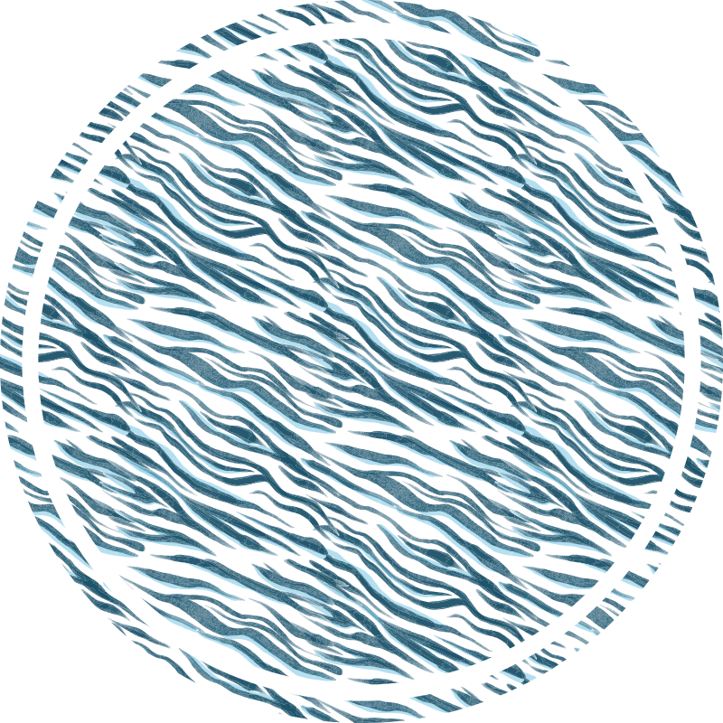 Vinyl Teppich Tiermuster stylische zebrawelle - TenStickers