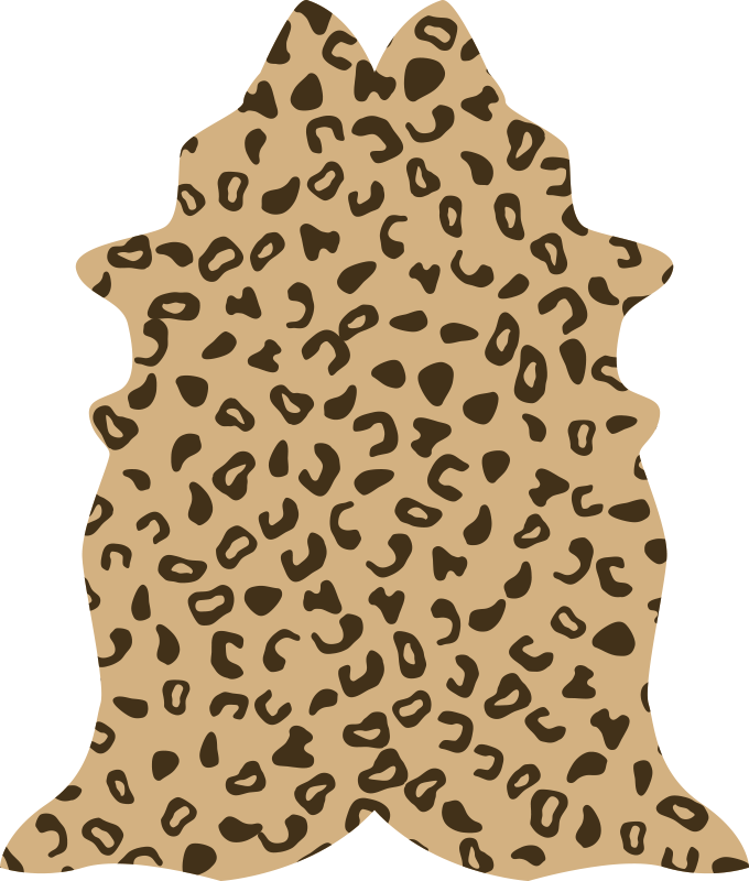 Vinyl Teppich Tiermuster leopardenmuster - TenStickers