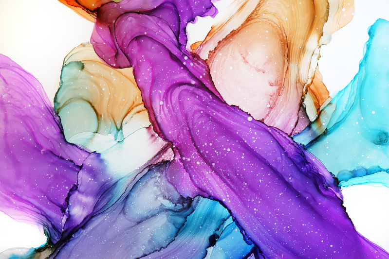 Vinyl Teppich Bad abstrakte flüssige wirbel - TenStickers