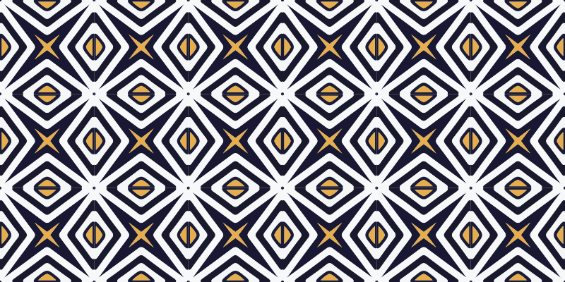 Vinyl Teppich geometrisch rautenförmiges muster - TenStickers