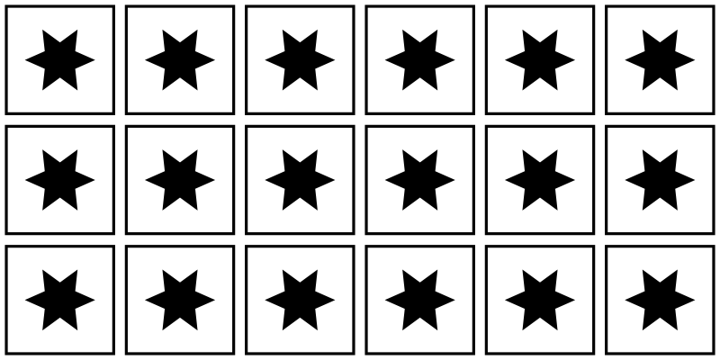 Vinyl Teppich Sterne schwarz-weiß-motiv - TenStickers