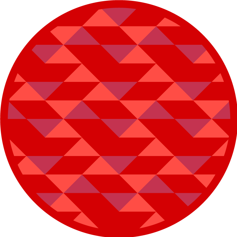 Vinyl Teppich geometrisch rotes dreieckmuster - TenStickers