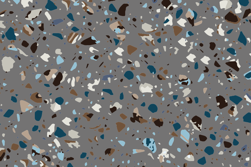 Vinyl Teppich Marmor terrazzo kieselstein gemischt - TenStickers