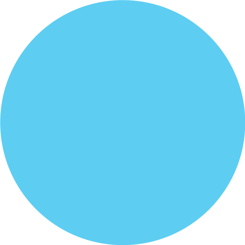 Vinyl Teppich blau kreisförmiges einfarbiges design - TenStickers