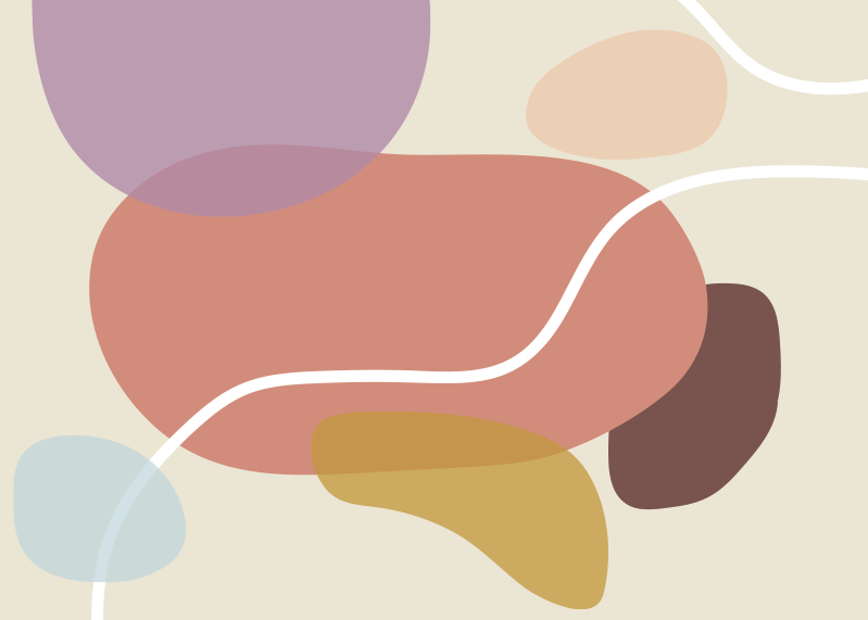 Vinyl Teppich modern organische formen - TenStickers