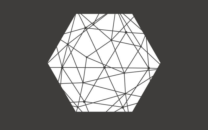 Vinyl Teppich geometrisch abstraktes sechseckiges muster - TenStickers