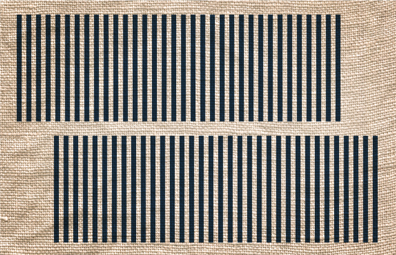 Vinyl Teppich Wohnzimmer beiges streifenmuster - TenStickers