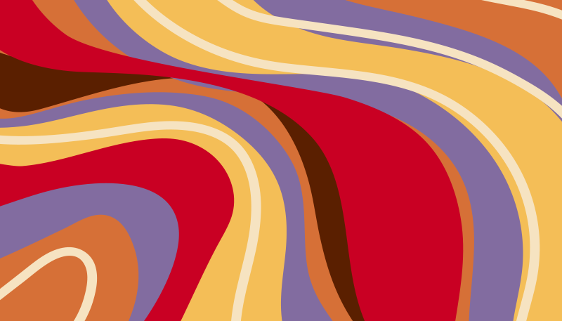 Vinyl Teppich modern lebendige farbwellen - TenStickers