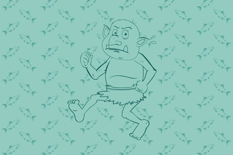 Vinylteppich kindlich ausreißer-cartoon-figur - TenStickers