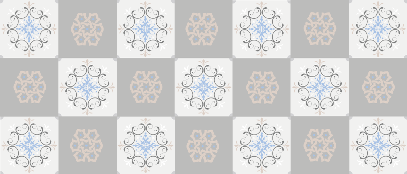 Vinyl teppich fliesenoptik mit eleganten strukturen - TenStickers