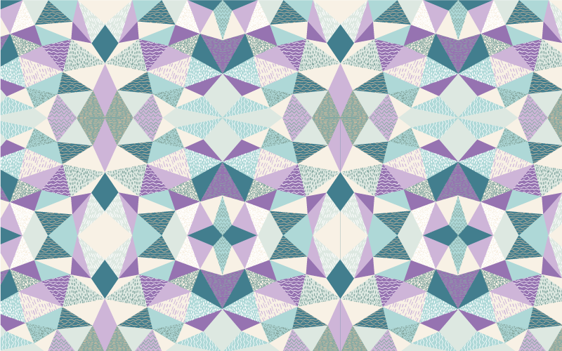 Vinyl Teppich geometrisch bunte geometrie - TenStickers