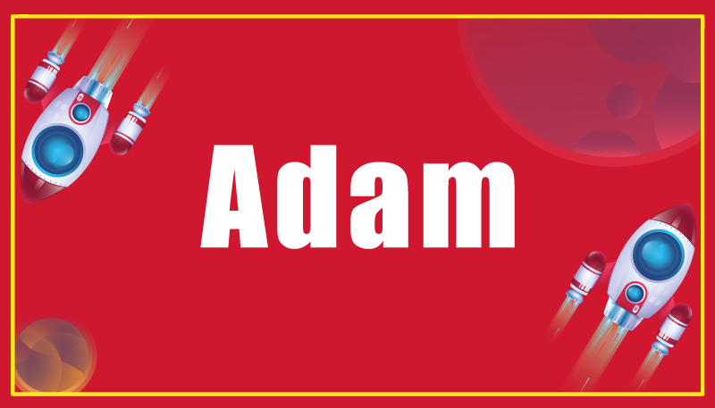 Vinylteppich kindlich rakete mit benutzerdefiniertem namen - TenStickers