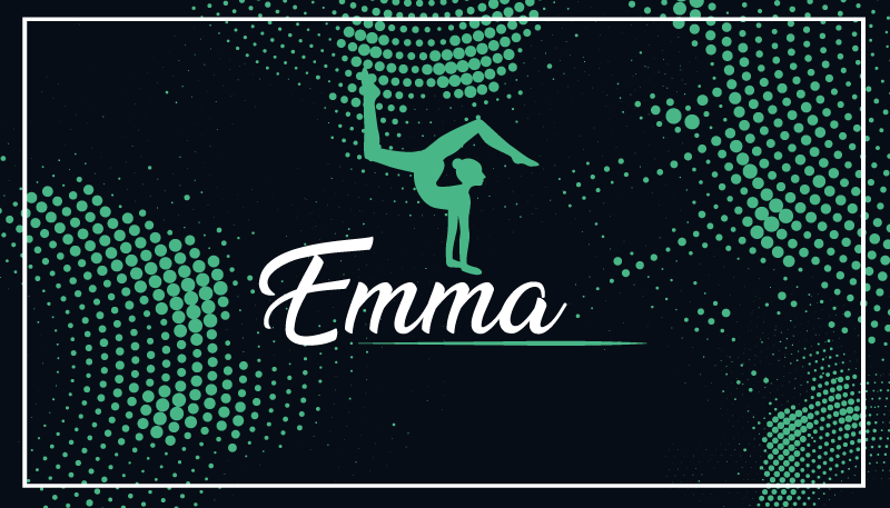 Vinyl Teppich Schlafzimmer gymnastik mit namen - TenStickers