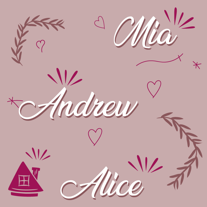 Vinyl Teppich Eingang benutzerdefinierte familienmitglieder - TenStickers