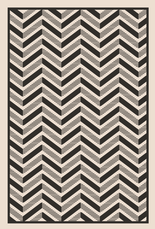 Vinyl Teppich geometrisch klassisches chevron-motiv - TenStickers