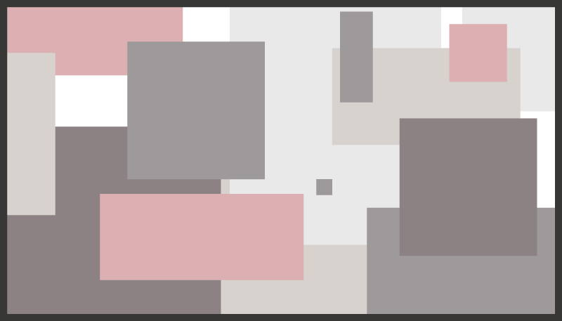 Vinylteppich nordisch Nüchterne nordische töne quadrate - TenStickers