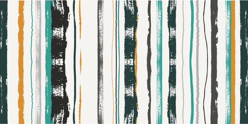 Vinyl Teppich gestreift markantes linienmotiv - TenStickers