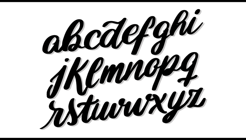 Vinyl Teppich Alphabet schwarze und weiße buchstaben - TenStickers