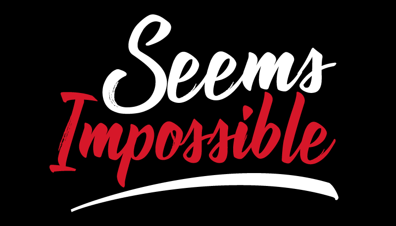 Vinyl Teppich Spruch scheint unmöglich - TenStickers