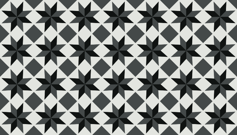 Vinyl Teppich Küche schwarzes sternenmotiv - TenStickers