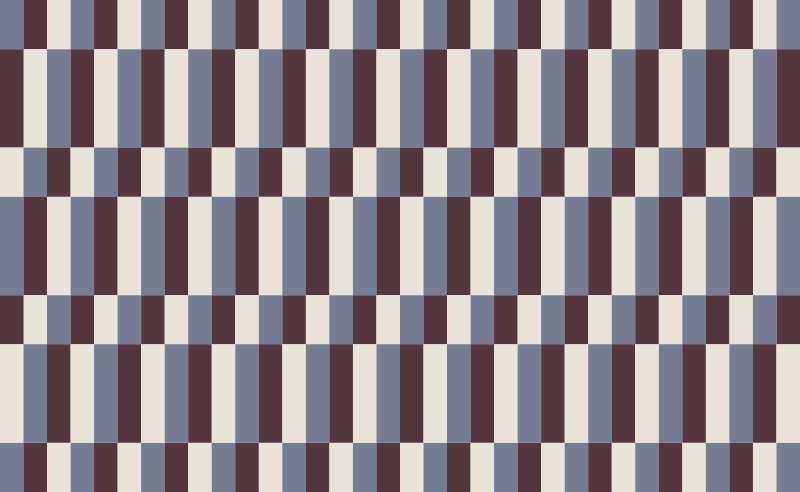 Vinyl Teppich gestreift farbblock - TenStickers