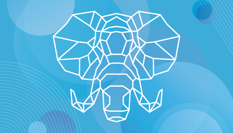 Vinyl Teppich Tiere blaues elefantengesicht - TenStickers