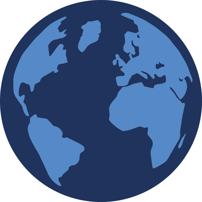 Vinyl Teppich Weltkarte globusdarstellung - TenStickers