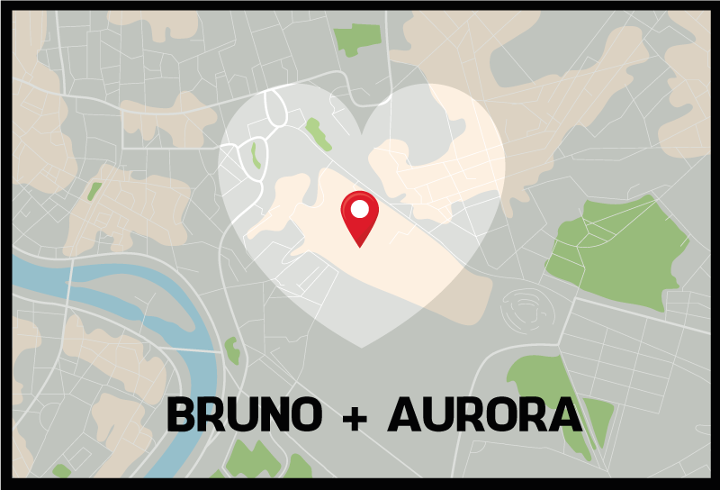 Vinyl Teppich mit Namen benutzerdefinierter kartenstandort - TenStickers