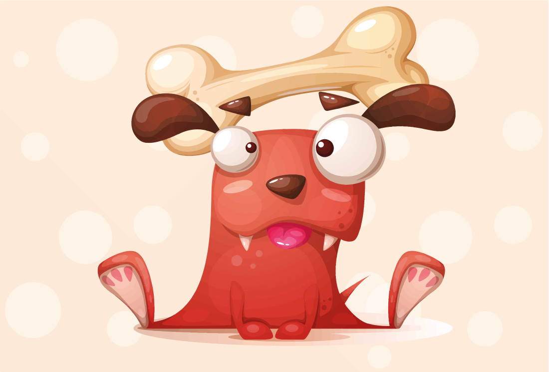 Vinyl Teppich Baby fröhlicher welpe - TenStickers