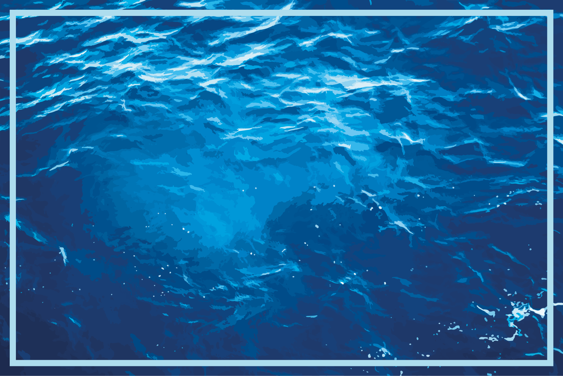 Vinyl Teppich Imitation realistische meereswellen - TenStickers