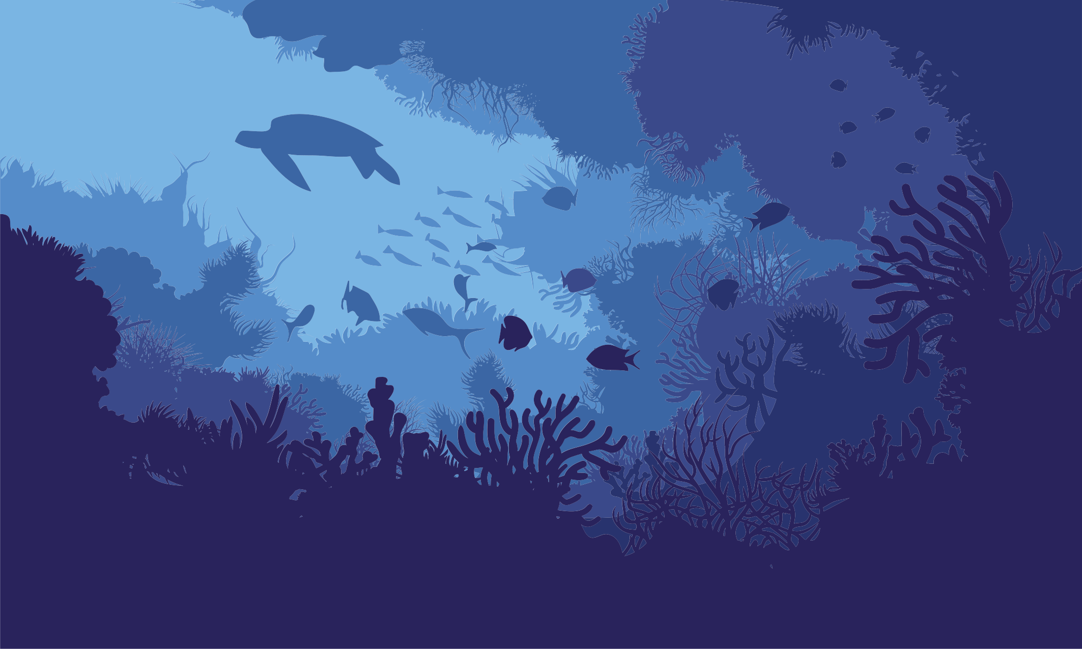 Vinylteppich Natur Unter Wasser leben ozean - TenStickers