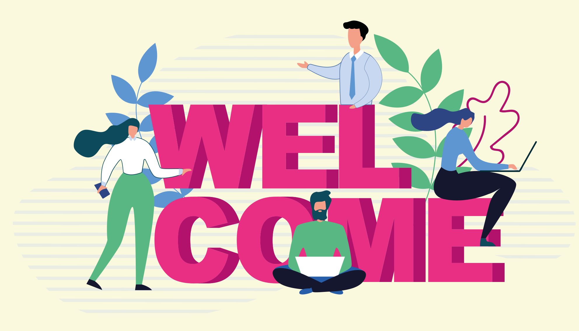 Vinyl Teppich Büro professioneller empfang - TenStickers