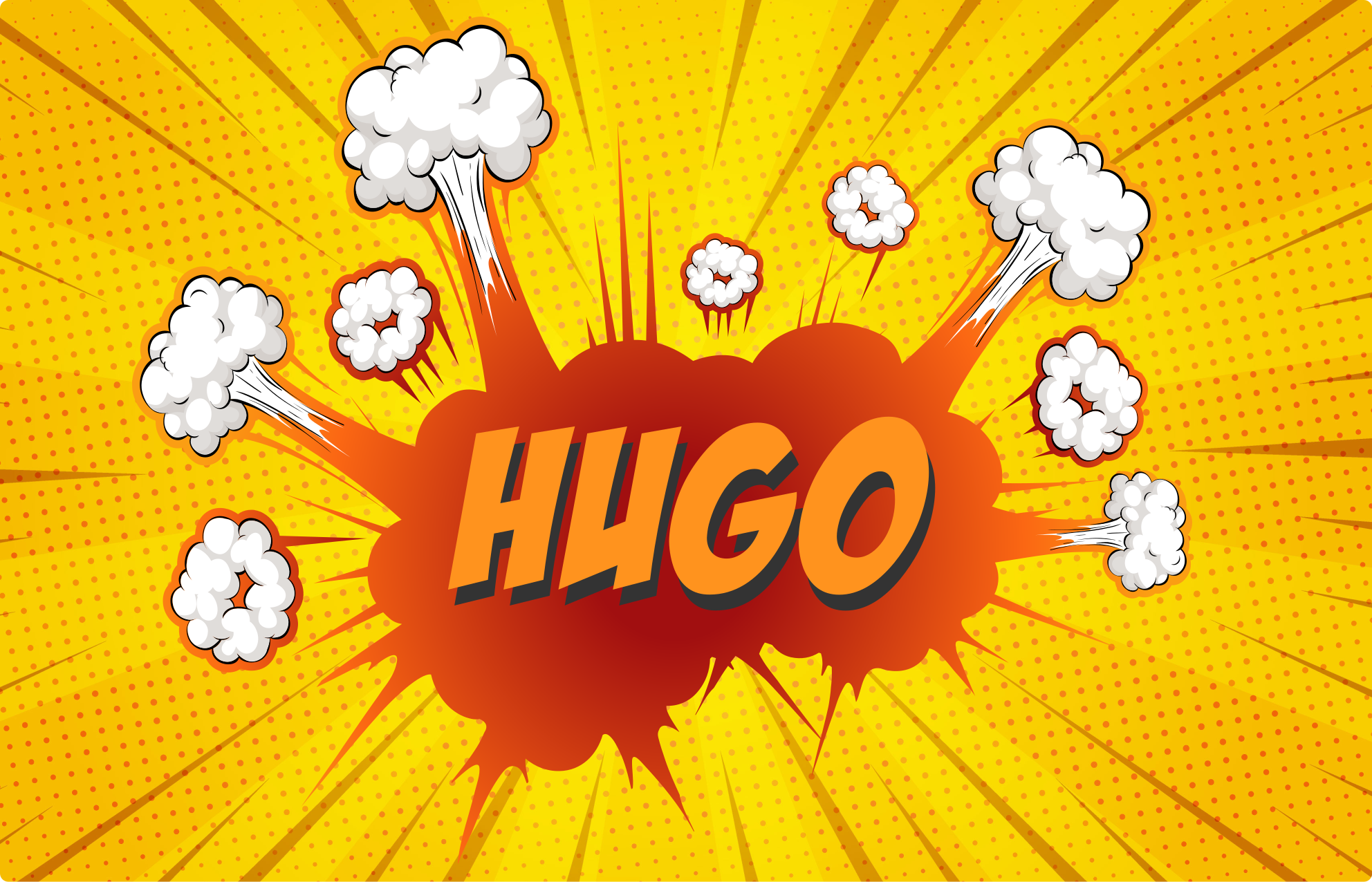 Vinyl teppich mit namen comic explosion mit namen - TenStickers