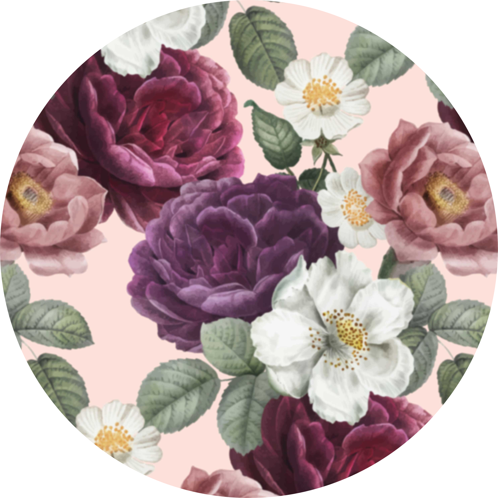 Vinyl teppich blumen elegante blumenanordnung - TenStickers