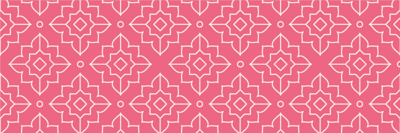 Vinyl Teppich geometrisch rosa gittermotiv - TenStickers