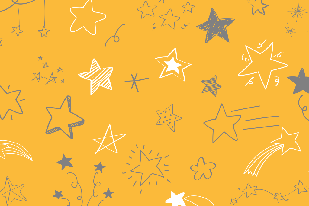 Vinyl teppich sterne im muster der sternennacht - TenStickers