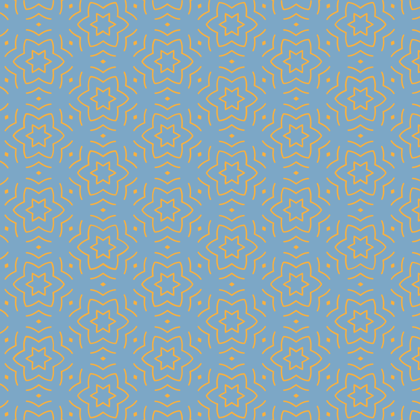 Vinyl Teppich Sterne abstraktes gelbes muster - TenStickers