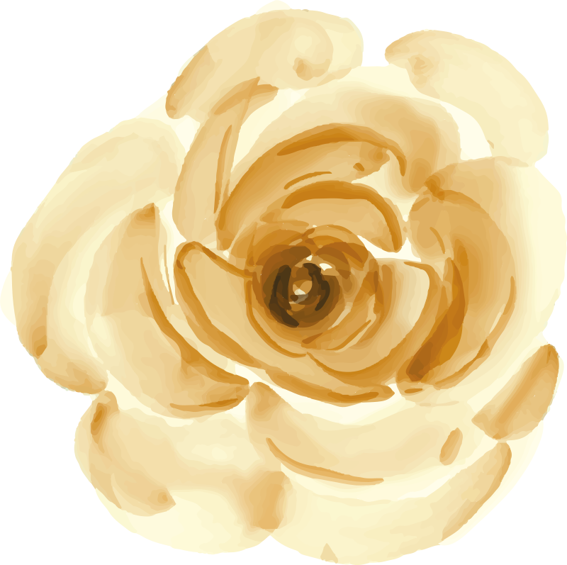 Vinyl teppich blumen in sanftem beige rose - TenStickers