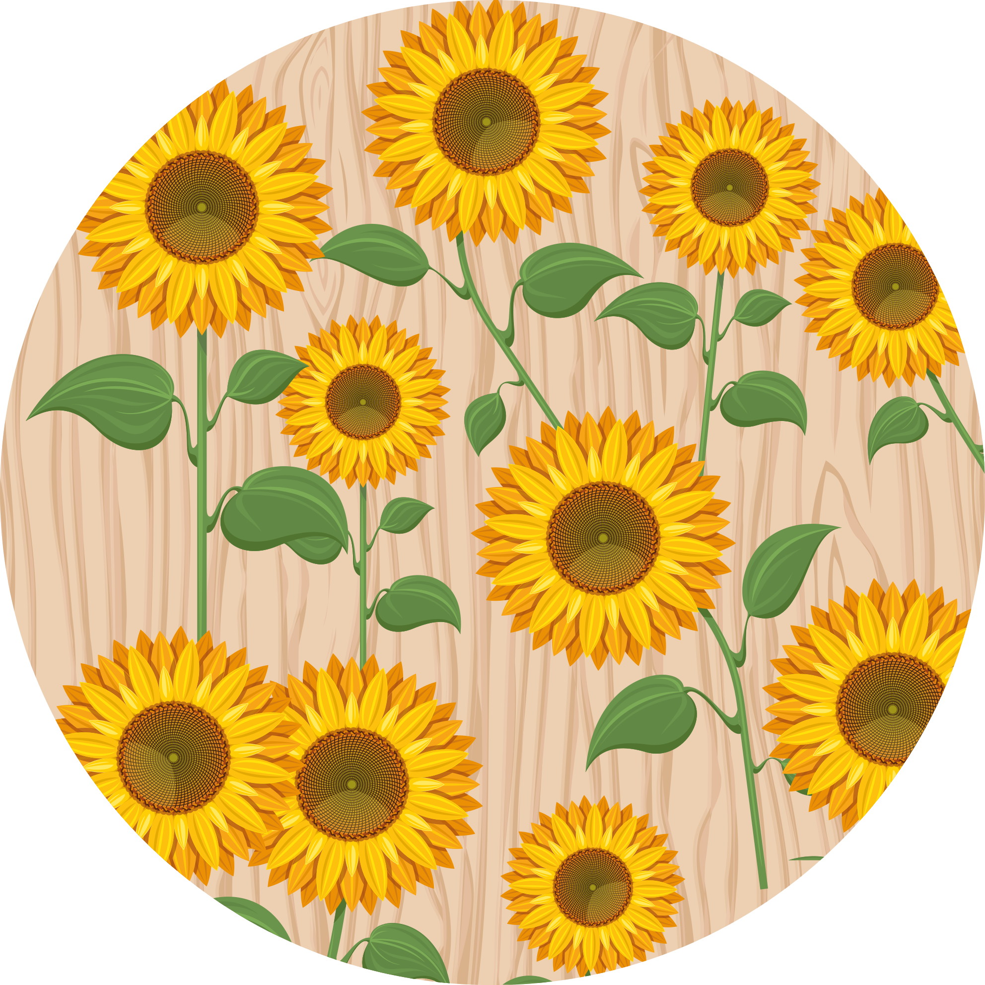 Vinyl Teppich Blumen sonnenblumenstrauß - TenStickers