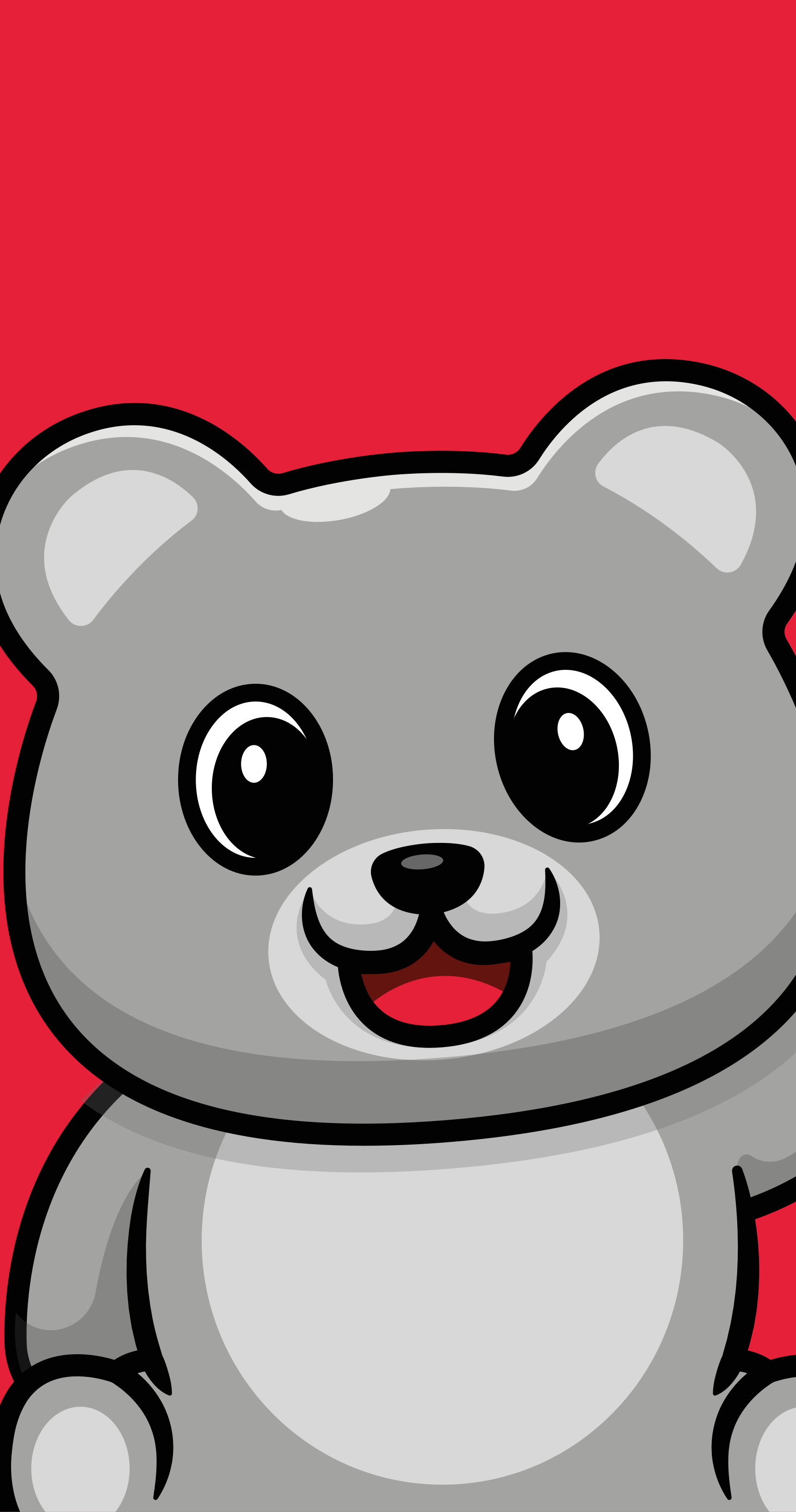 Vinyl Teppich Kinderzimmer fröhliches bärengesicht - TenStickers