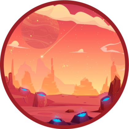 Vinyl Teppich Sterne kosmische wüstenszene - TenStickers