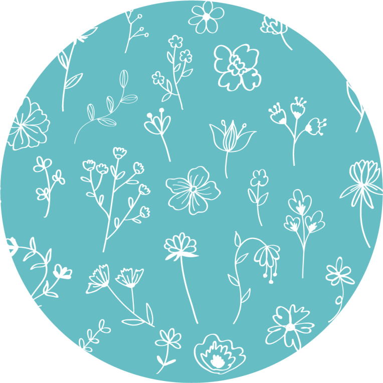 Vinyl Teppich Blumen elegante illustrationen - TenStickers