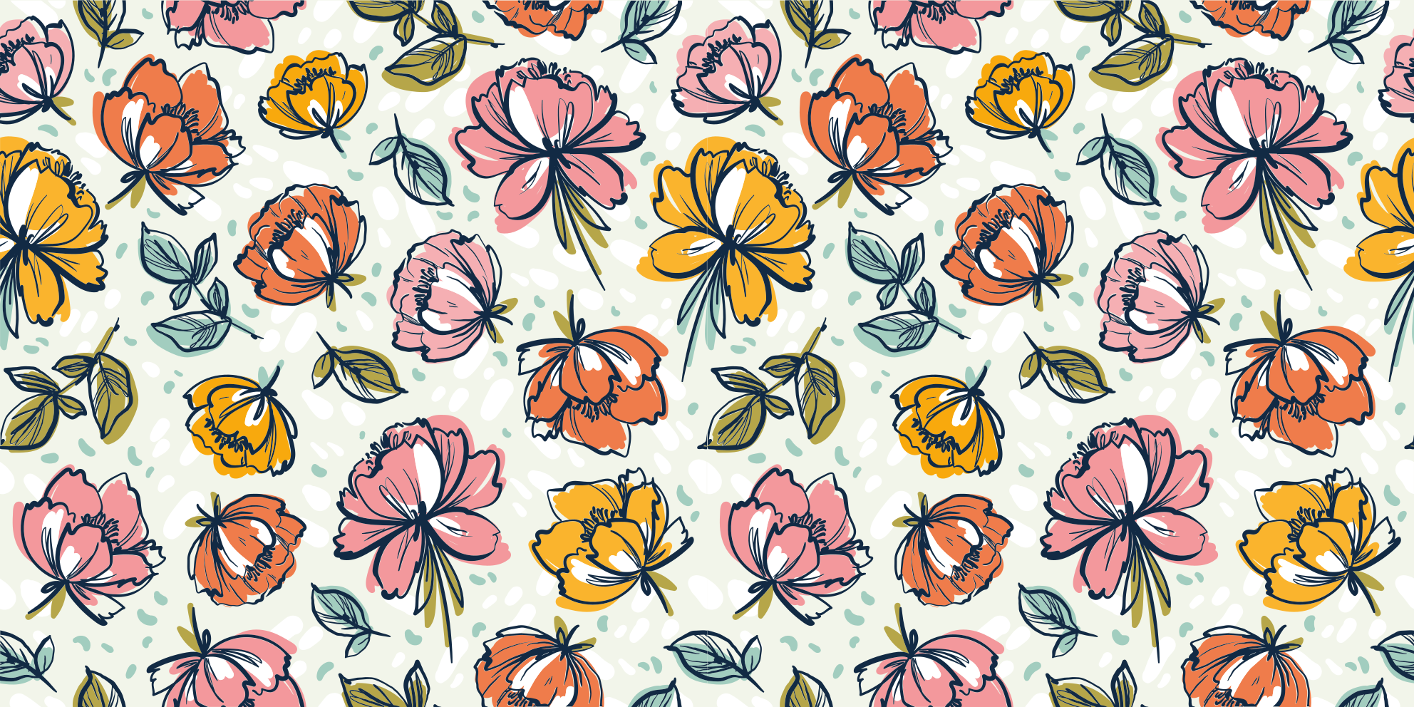 Vinyl Teppich Blumen blühende gartengestaltung - TenStickers