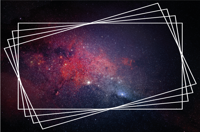 Vinyl Teppich modern kosmische nebelmuster - TenStickers