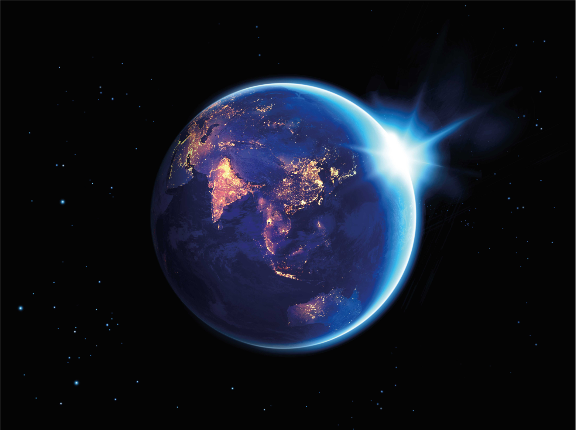 Vinyl Teppich Weltkarte ansicht des planeten erde - TenStickers