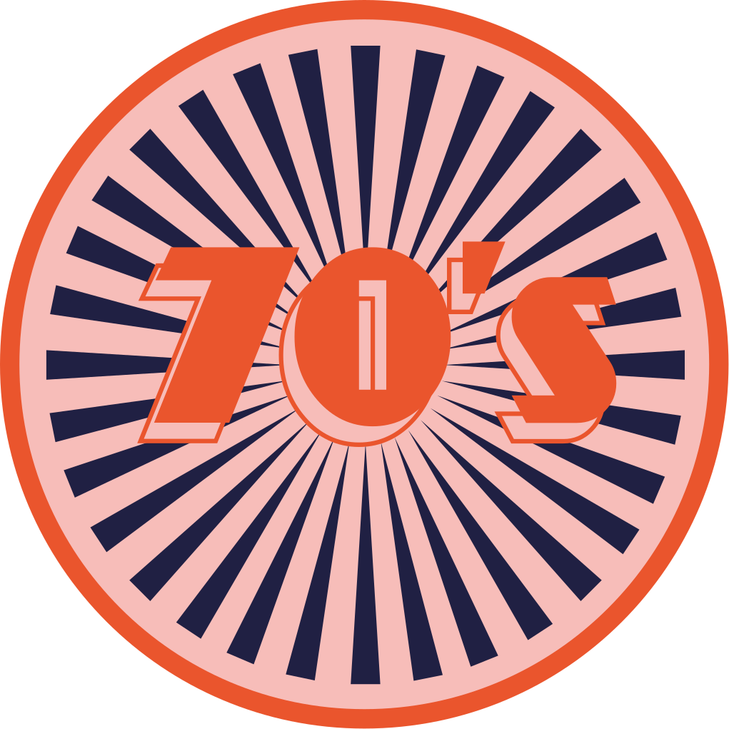 Vinyl Teppich Vintage retro-flair der 70er - TenStickers