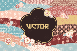 Vinyl Teppich mit Namen buntes muster - TenStickers